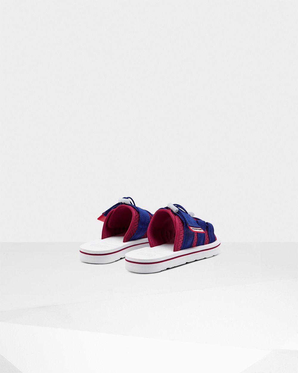 Chanclas Hunter Hombre Blancas/Rojas/Azules Original Beach 547961-MAP